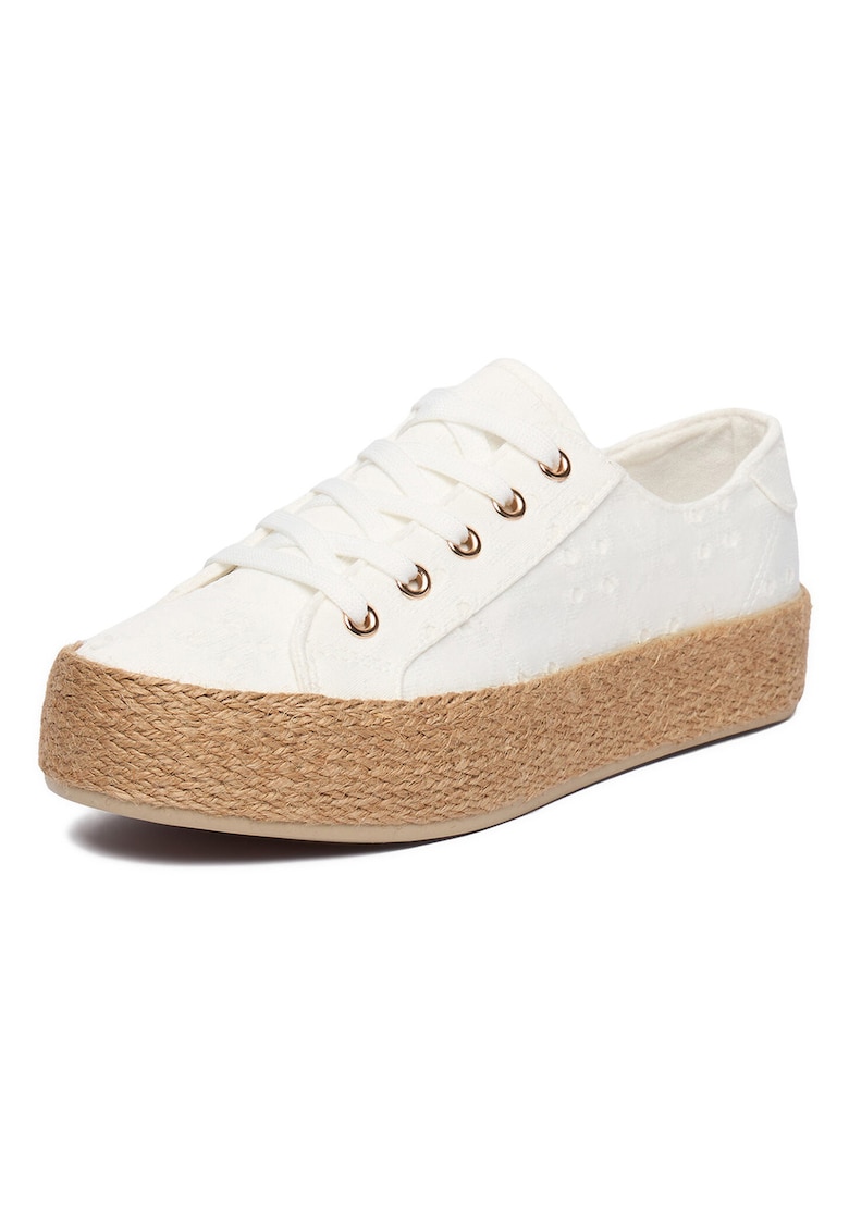 Espadrile dama - tesatura - alb