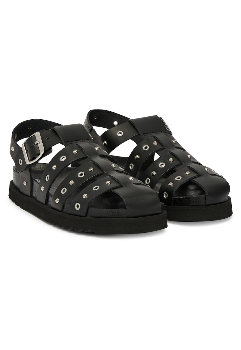 Sandale dama - piele naturala - negru
