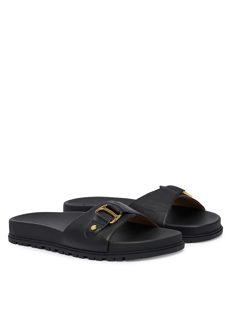 Papuci dama 802982883002 - Negru - Piele naturala