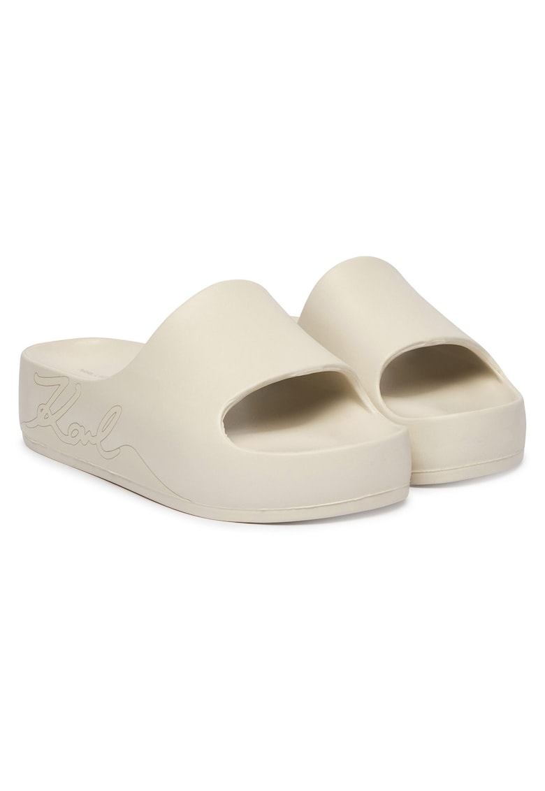 Papuci dama - KL86048F - plastic - bej