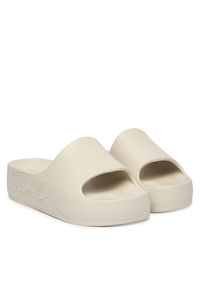 Papuci dama - KL86048F - plastic - bej