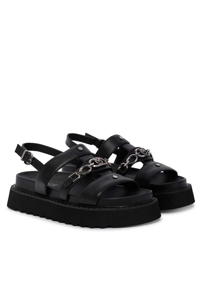 Sandale dama piele naturala - negre