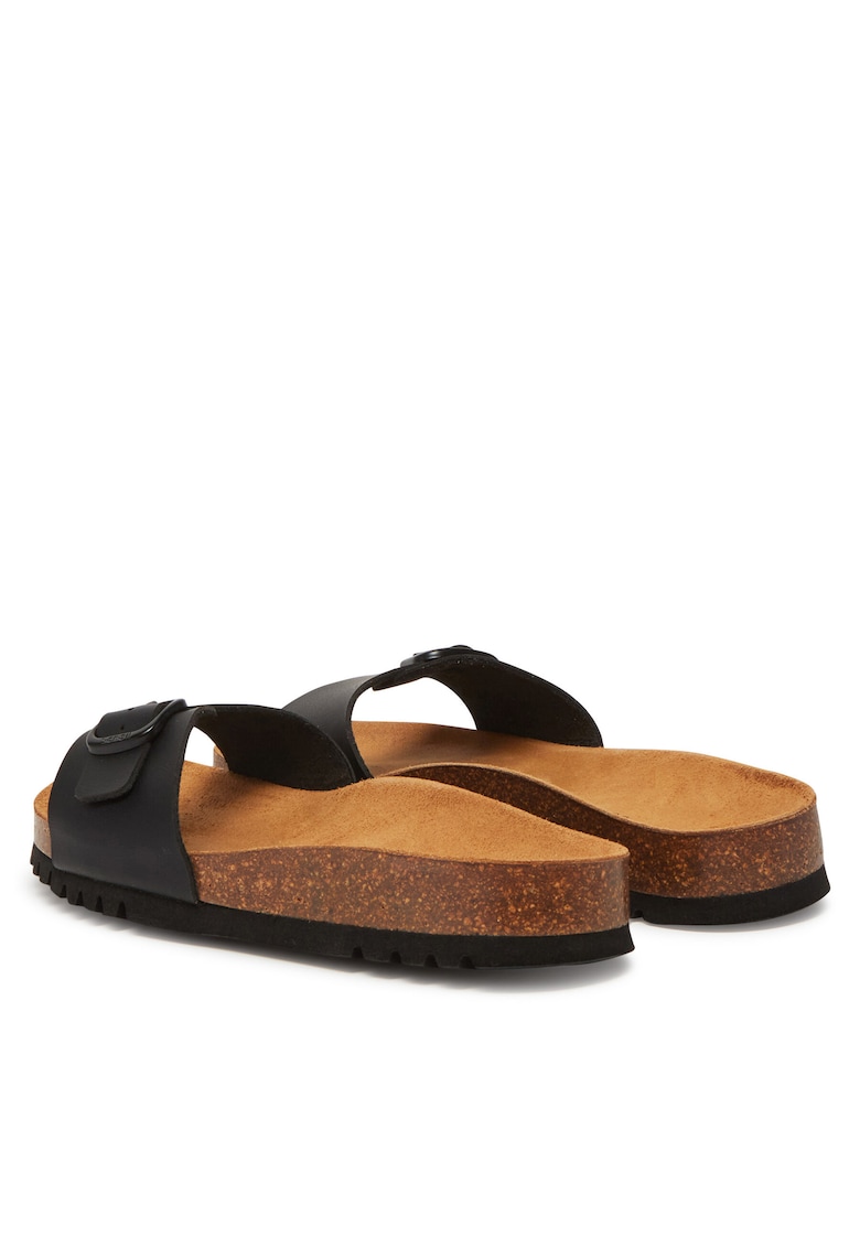 Papuci piele naturala - negru - Negru