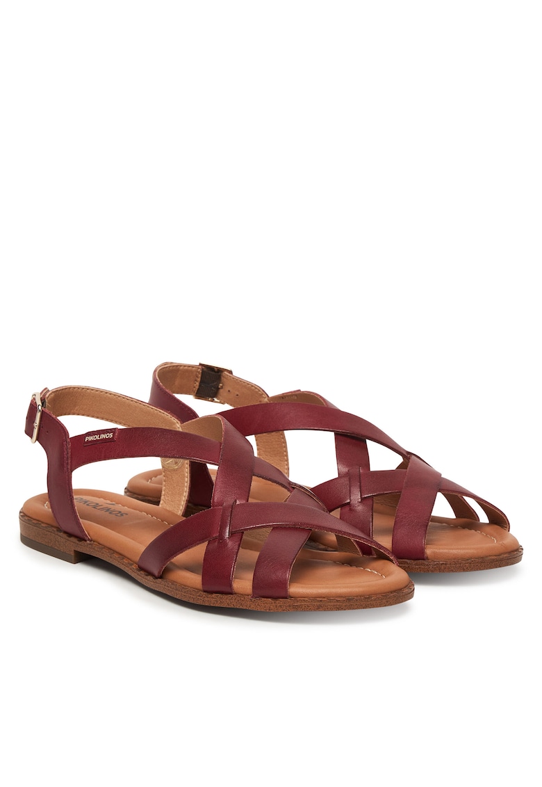 Sandale dama - piele naturala - rosii