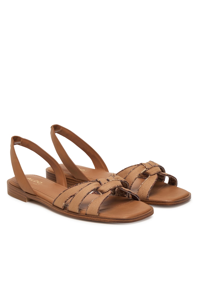 Sandale dama - maro - material sintetic si textil