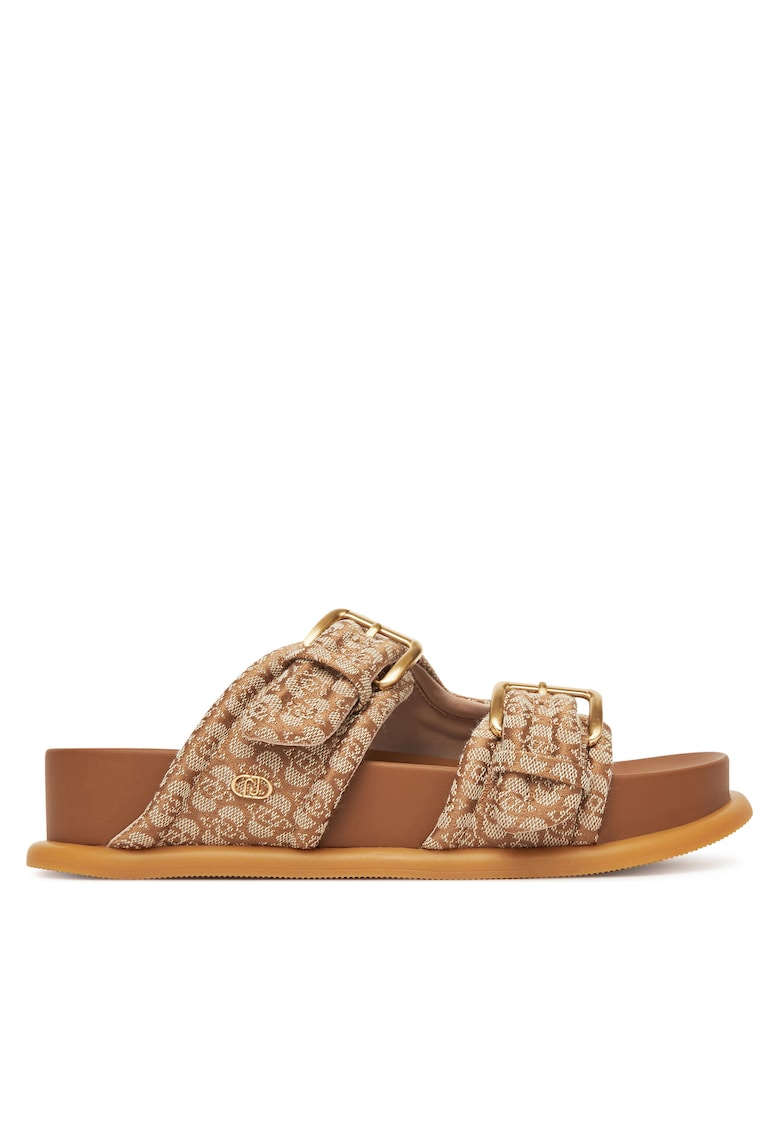 Papuci dama - bej - textil