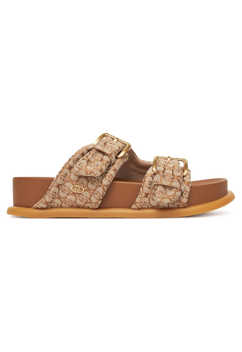Papuci dama - bej - textil