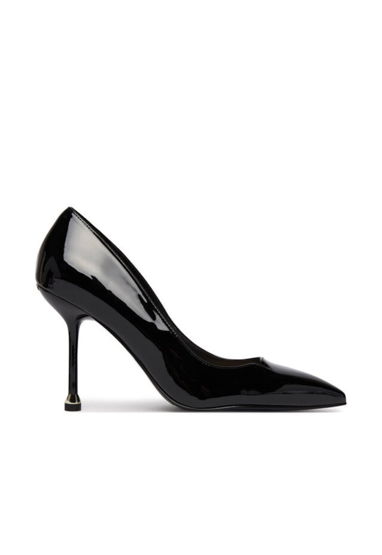Pantofi dama - toc stiletto - piele ecologica - negru