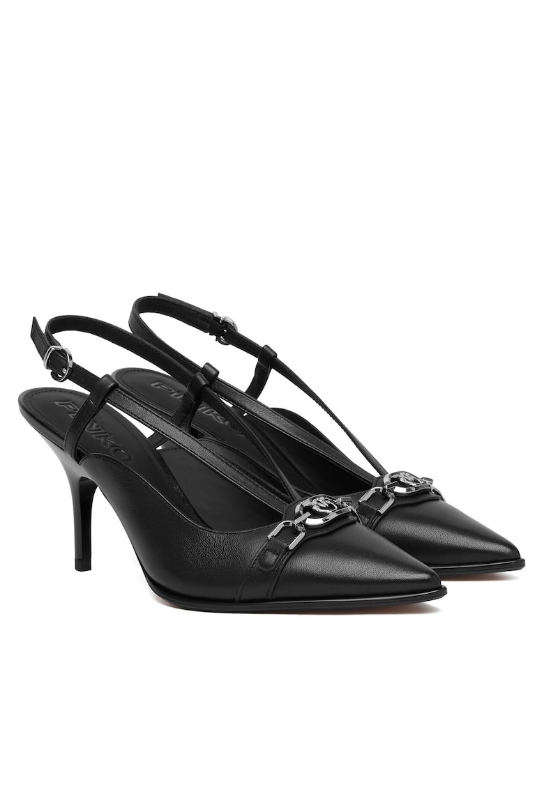 Pantofi dama SD0501 P003 - Piele ecologica - Negru