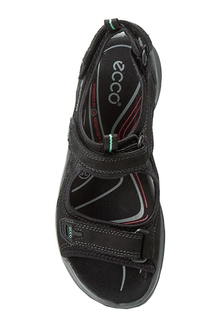 Sandale dama - piele naturala - negru -