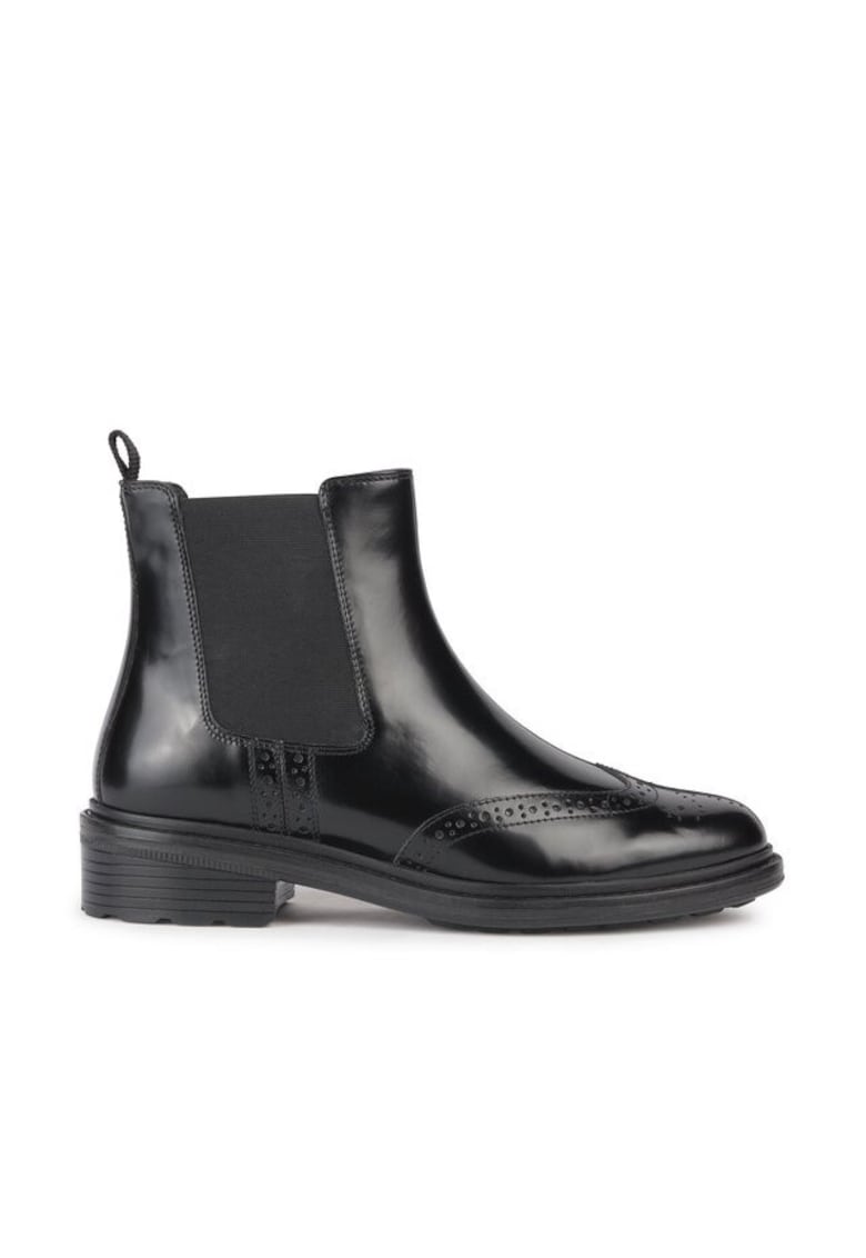 Botine de dama - piele naturala - negru -