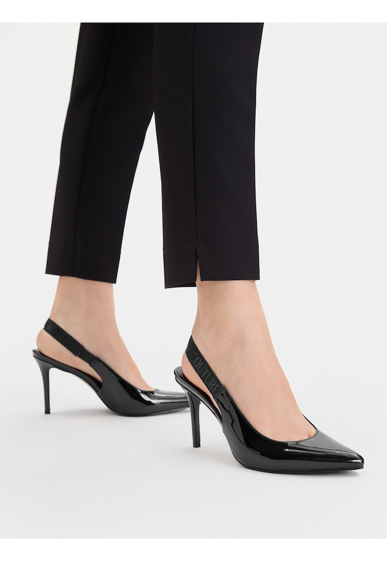 Pantofi de dama - piele ecologica - negru - Versace Jeans Couture - imagine 1