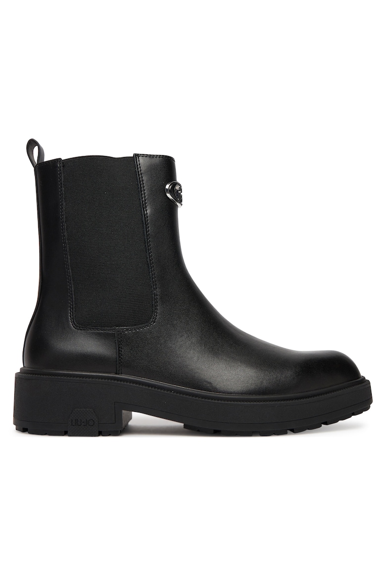 Botine piele naturala - negre
