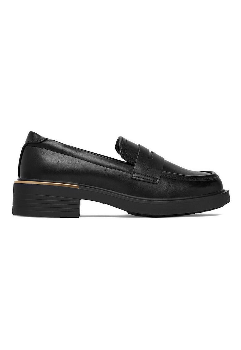 Mocasini dama - negru - material textil