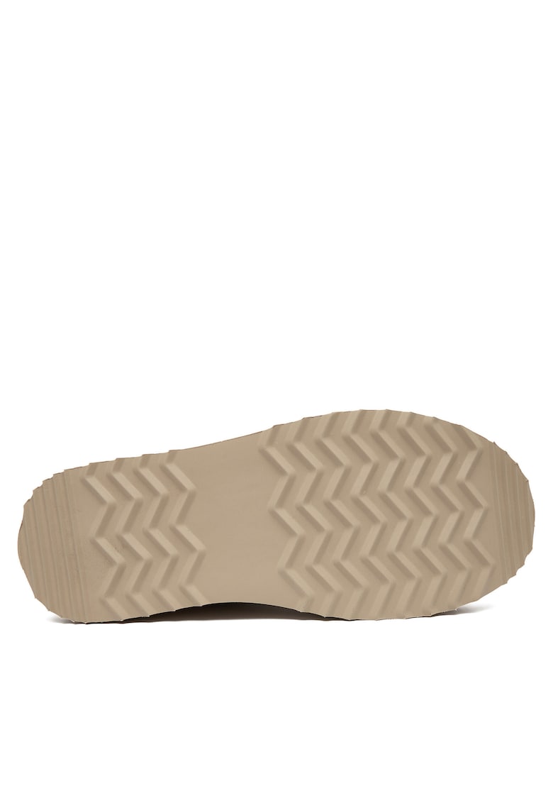 Cizme dama - piele naturala - flatform - bej - captusite cu blana sintetica