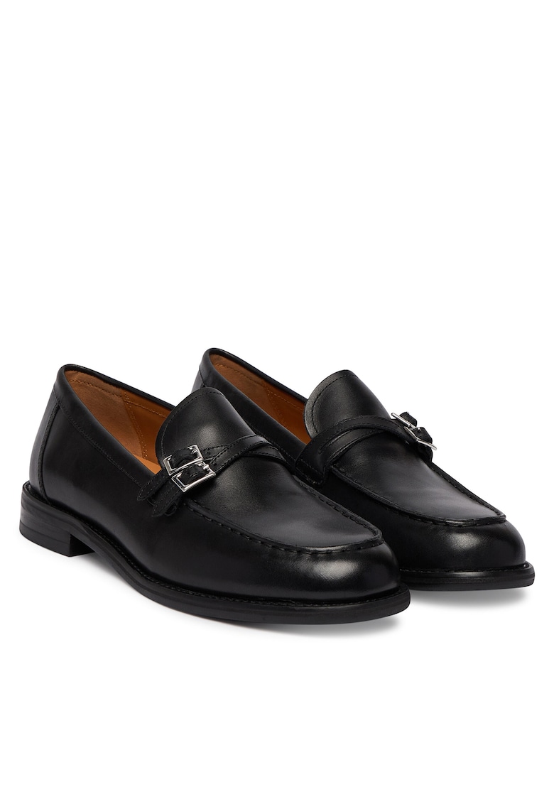 Mocasini dama - piele naturala - negru