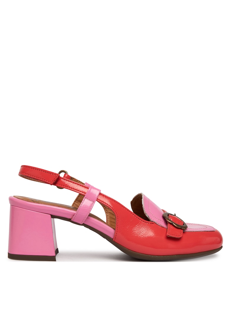 Pantofi multicolor pentru dama - Rosu/Roz