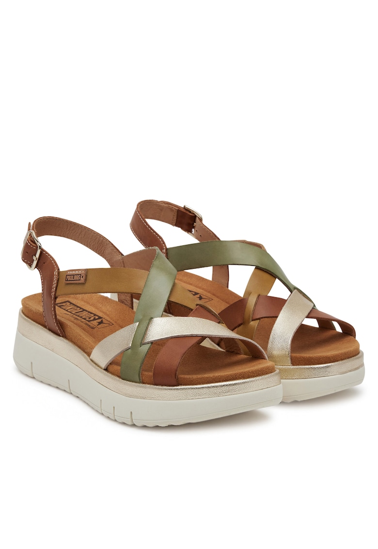 Sandale dama - piele naturala - maro -