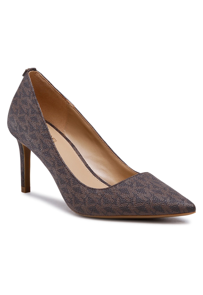 Pantofi dama - toc stiletto - piele ecologica - maro