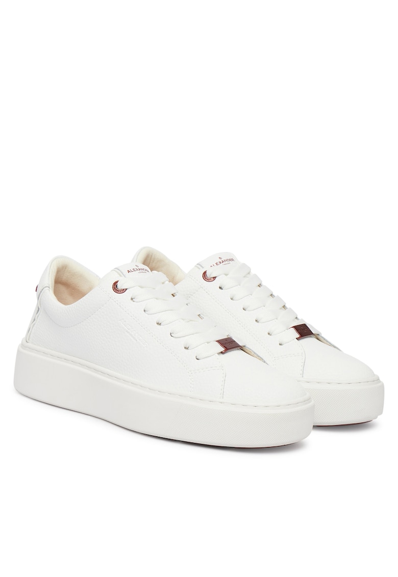 Tenisi de dama piele naturala - alb - Alb