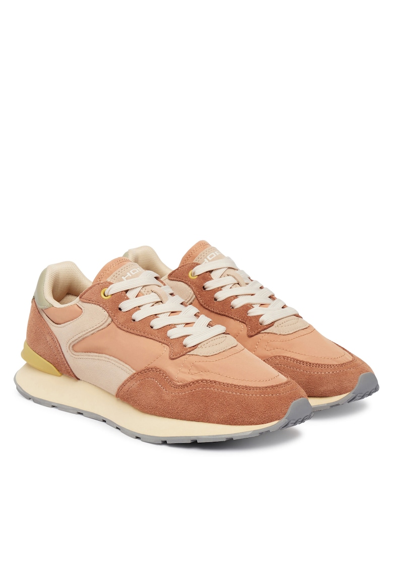 Pantofi sport dama piele intoarsa/textil - multicolor