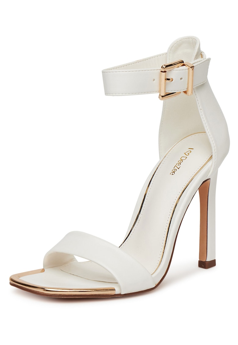 Sandale dama - stiletto - alb