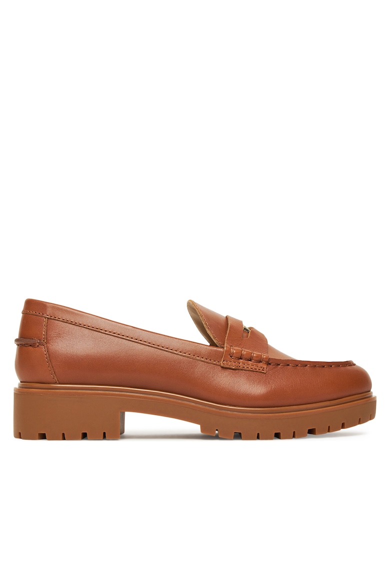 Mocasini de dama - piele naturala - maro