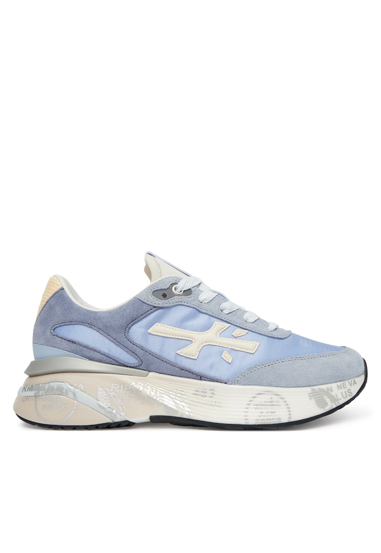 Pantofi sport dama din piele naturala - Albastru