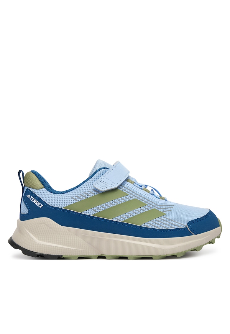 Pantofi sport copii - trekking - velcro - albastru - tesatura -