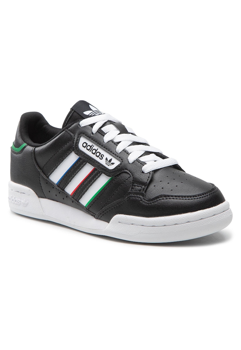 Pantofi sport copii - piele ecologica - confortabili - negru/alb