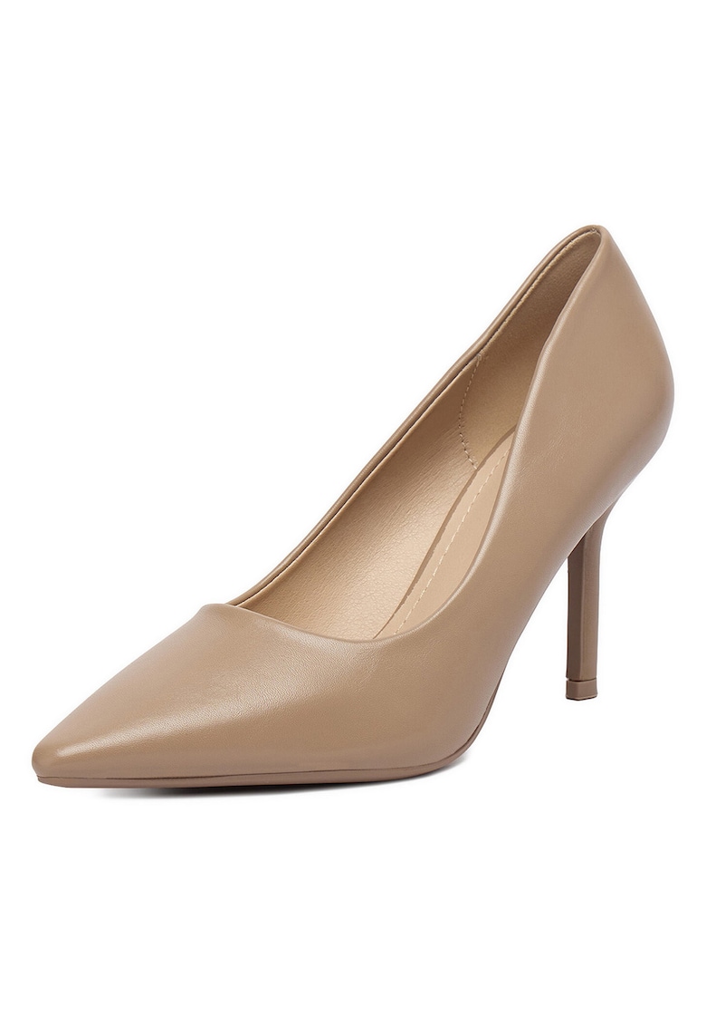 Pantofi pentru dama - stiletto - bej - sintetic