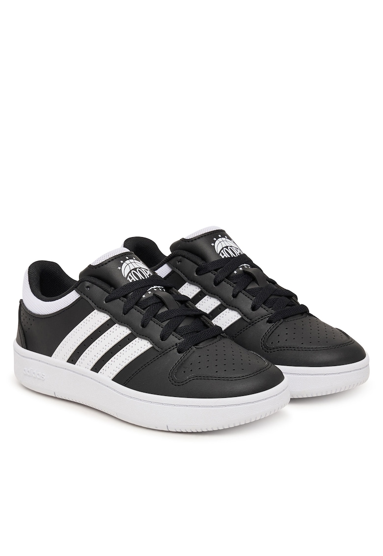 Pantofi sport copii piele ecologica - negru/alb -