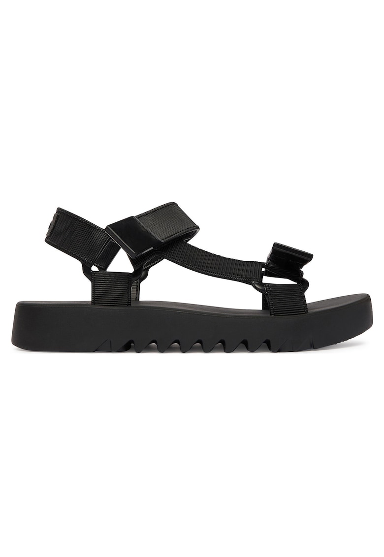 Sandale dama - material sintetic - negru