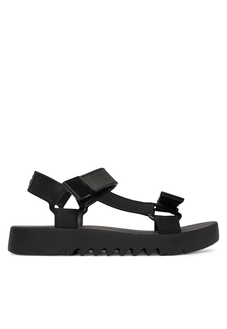 Sandale dama - material sintetic - negru