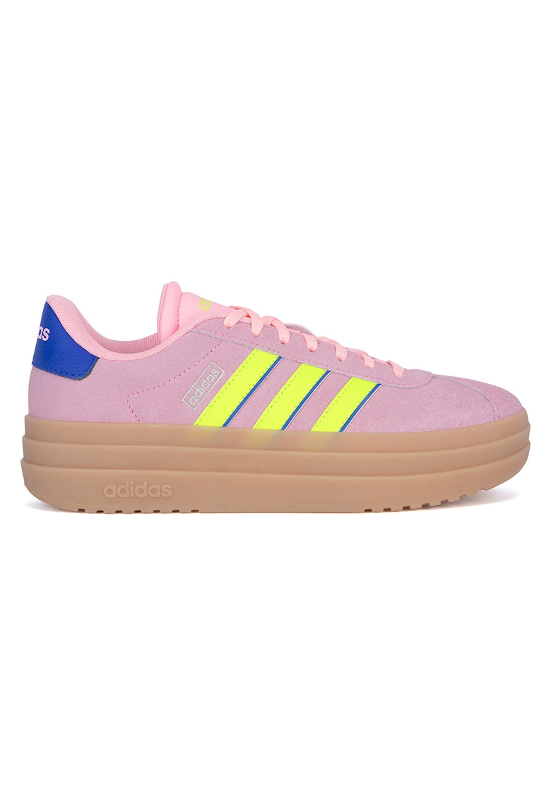 Tenisi dama - piele naturala - roz - talpa cu platforma - stil sportiv