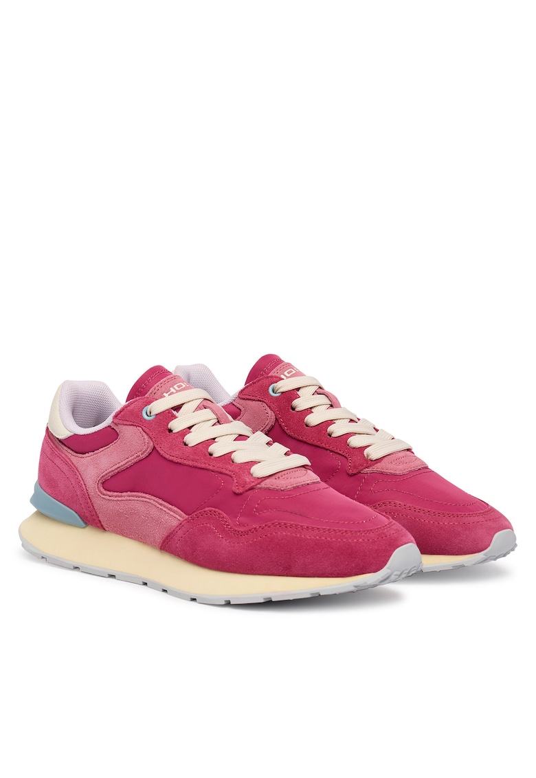 Pantofi sport femei - piele intoarsa/material textil - multicolor
