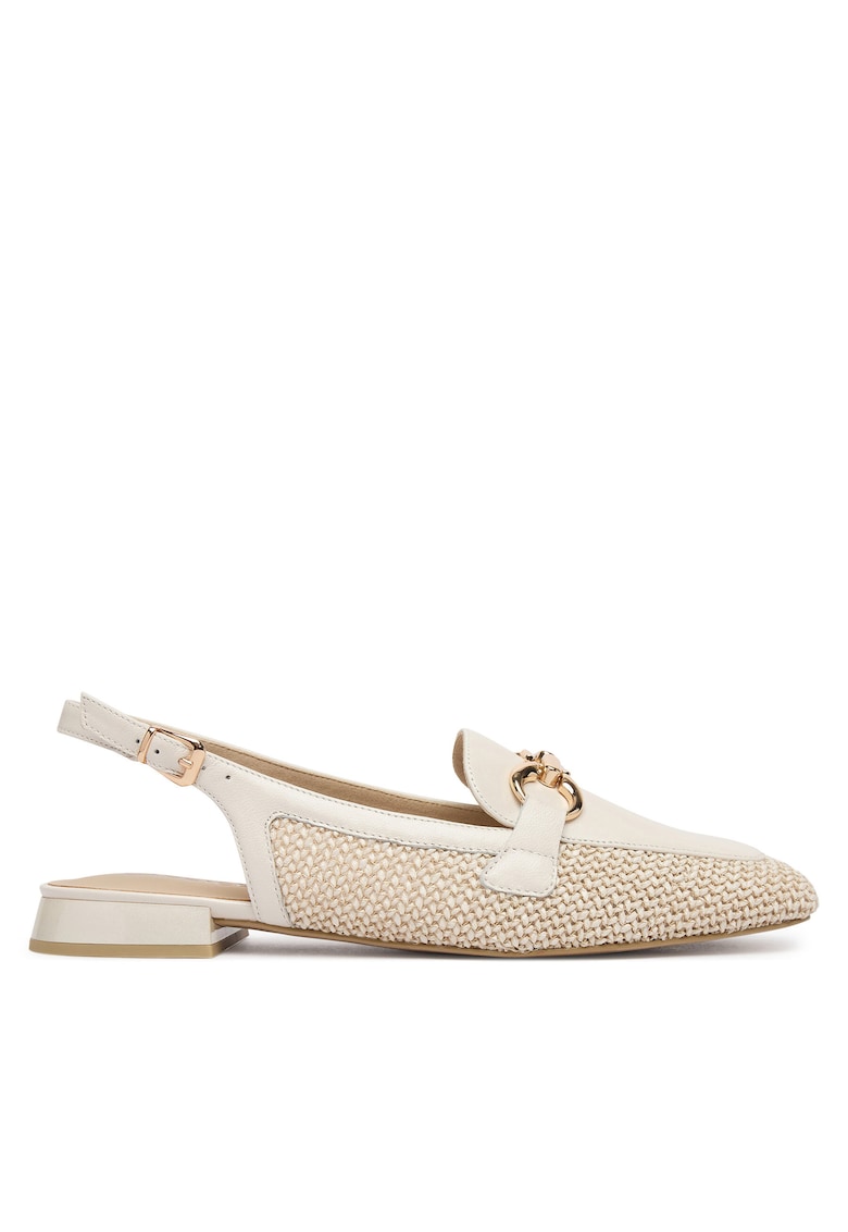 Balerini 9-29410-46 - Piele naturala - Gri - Caprice - imagine 1