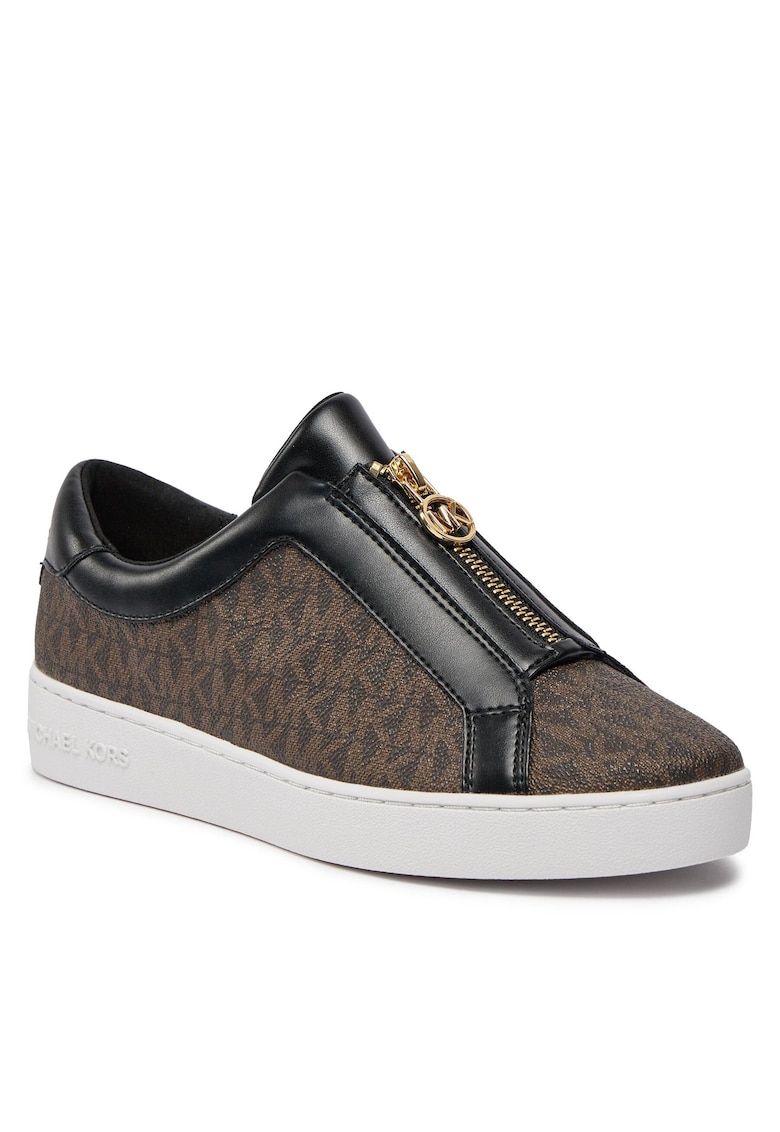 Pantofi sport dama - slip-on - confortabili - maro - piele ecologica -