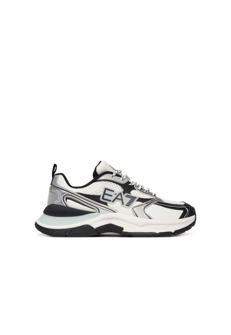 Pantofi sport barbati - piele ecologica - alb -
