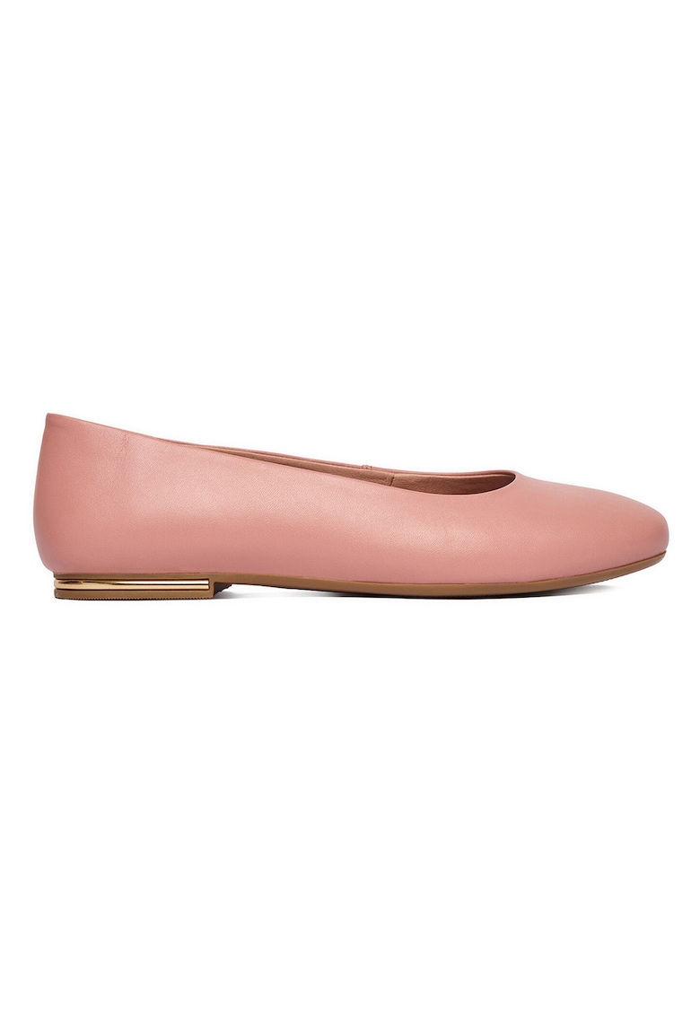 Balerini dama - piele naturala - roz - eleganti