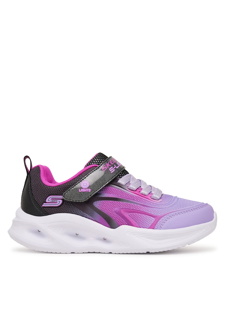 Adidasi Fete - textil - violet - sistem inchidere Velcro -