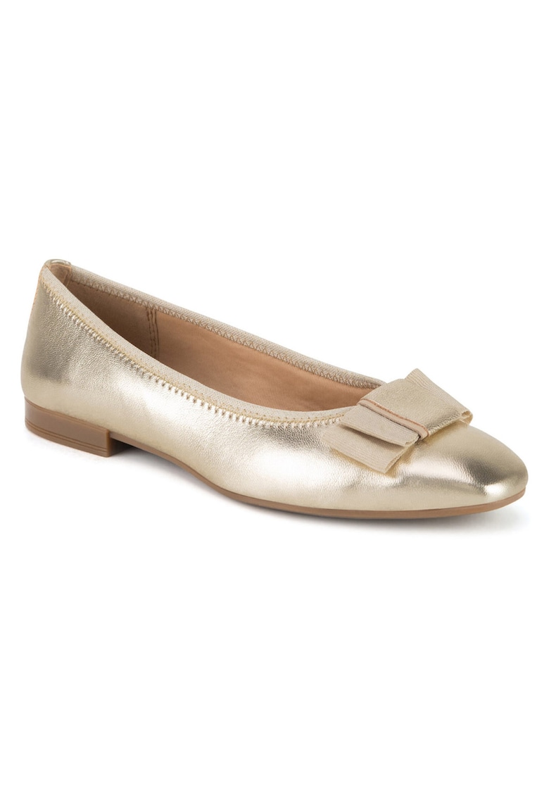 Balerini dama - piele naturala - culoare auriu