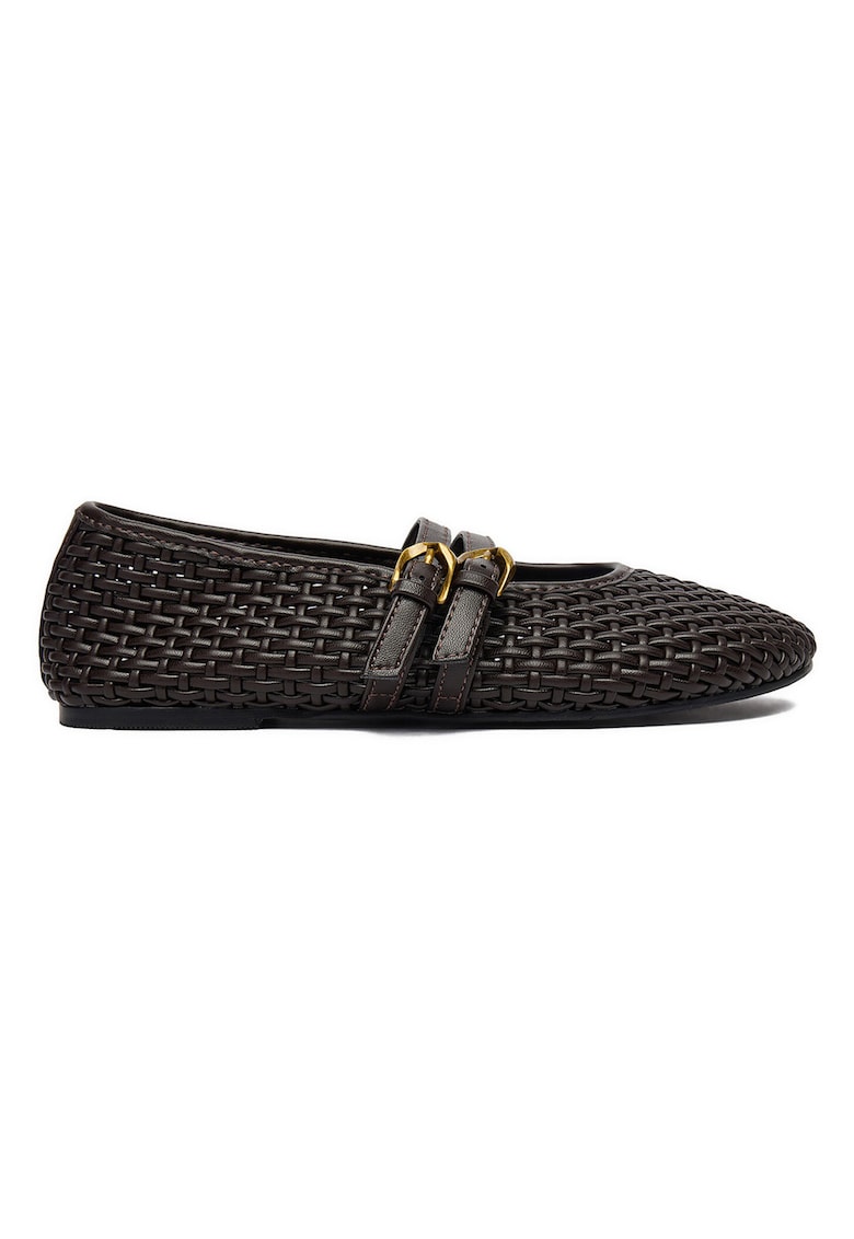 Balerini - Pentru dama - Textil - Maro inchis