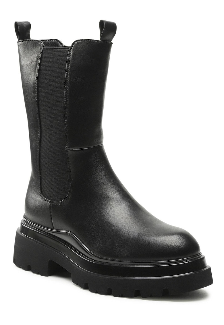 Botine de dama - material textil - negru - 36 EU -