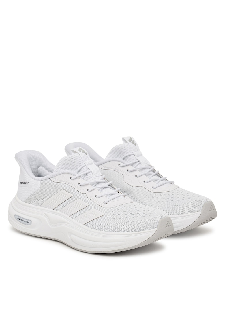 Pantofi sport dama - material textil - alb - talpa groasa - tehnologie Cloudfoam