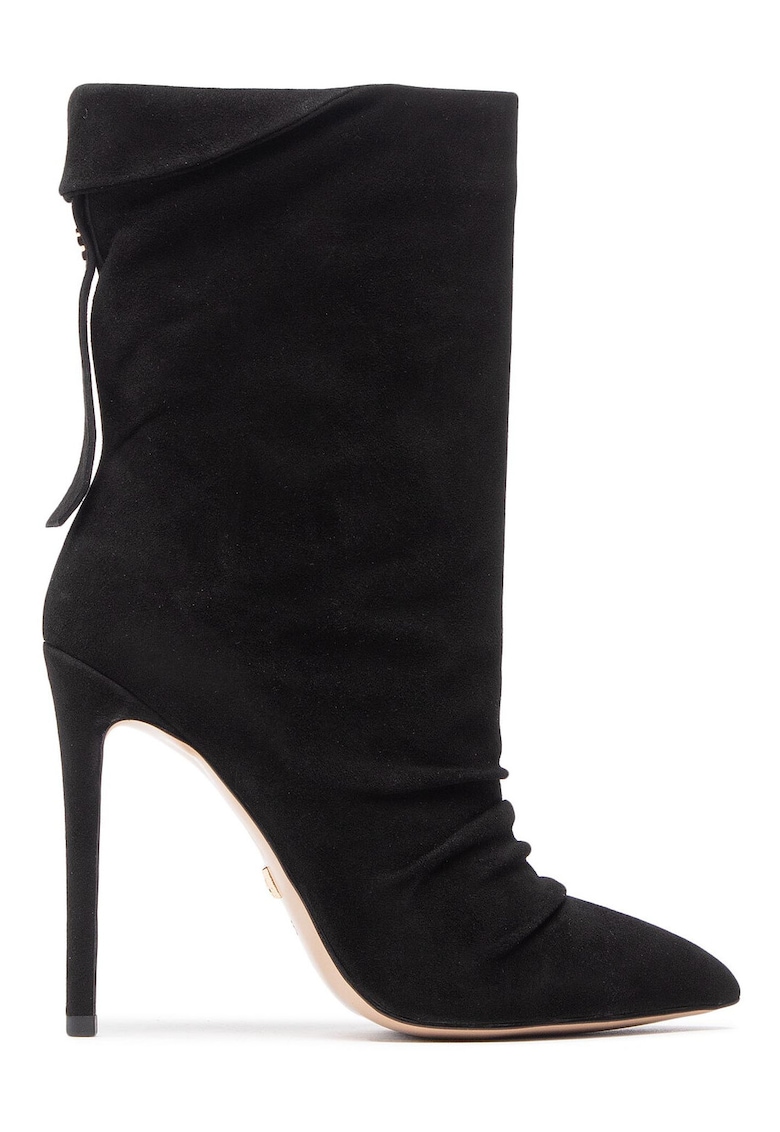 Botine dama - piele naturala - stiletto - negru -
