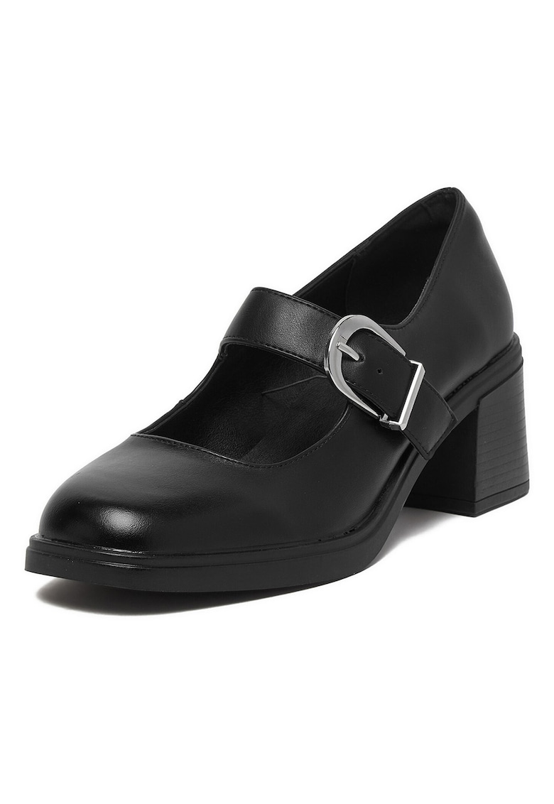 Pantofi dama - stiletto - negru - sintetic