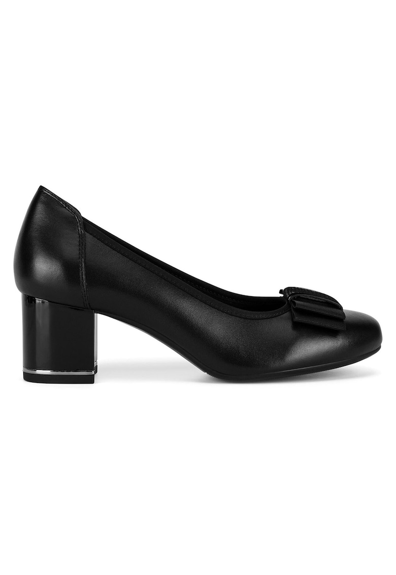 Pantofi dama - piele naturala - toc clasic - negru
