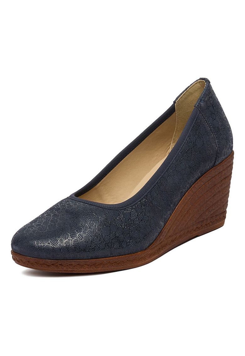 Pantofi dama - piele naturala - albastru