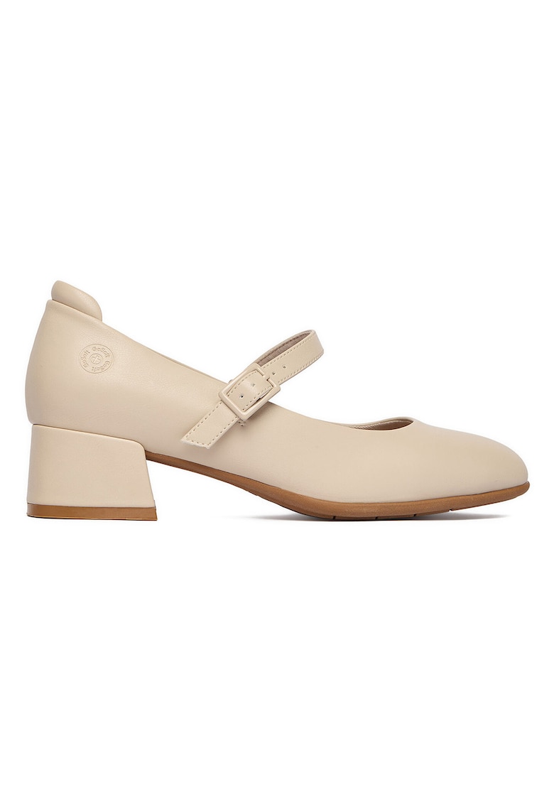 Pantofi dama - piele ecologica - bej